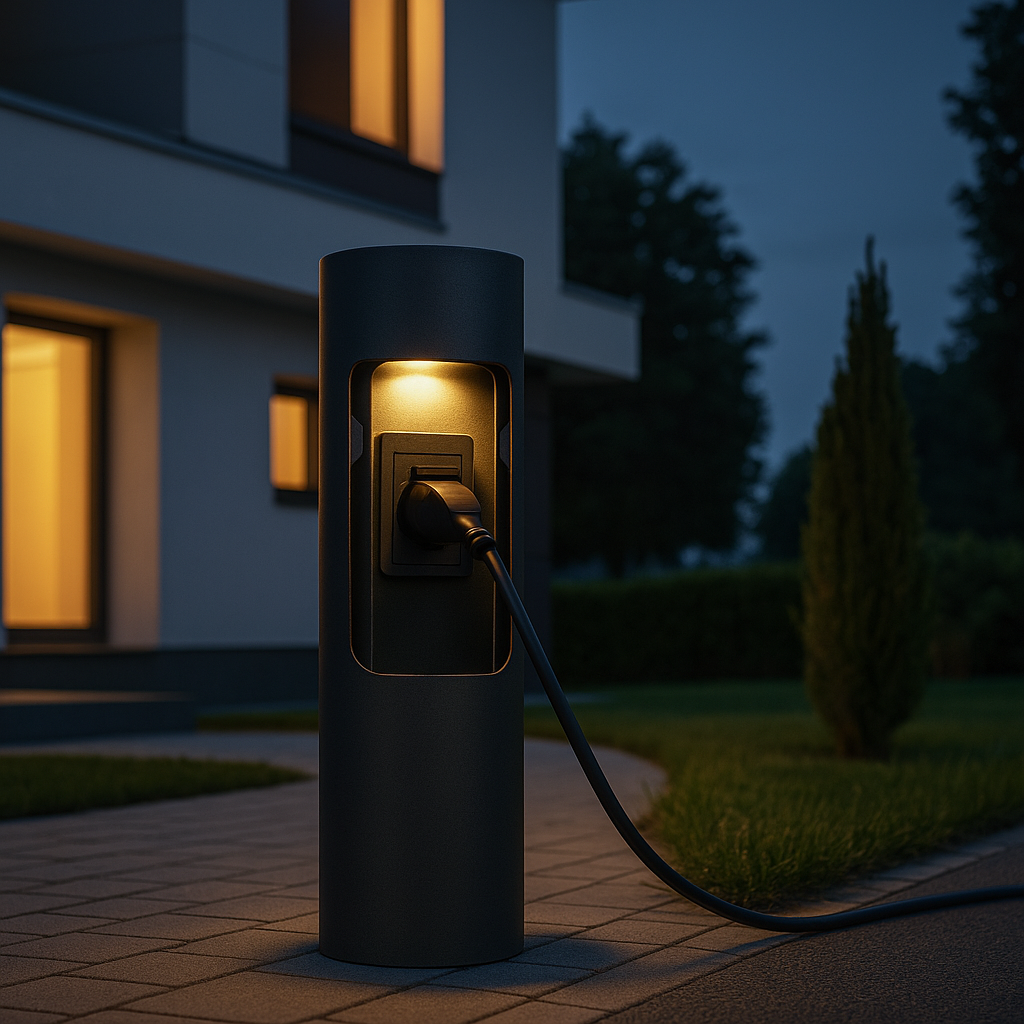 Strom, wo Sie ihn brauchen: Steckdosensäulen und Energiesäulen für Garten & Einfahrt