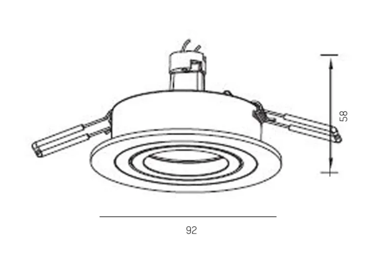 Molto Luce&nbsp;SERIE 3391 HV โคมไฟฝังฝ้าเพดาน&nbsp;8-3391shv