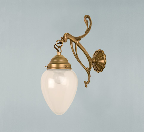 Berliner Messinglampen - A61-123bl B - Wandleuchte Lindenhof