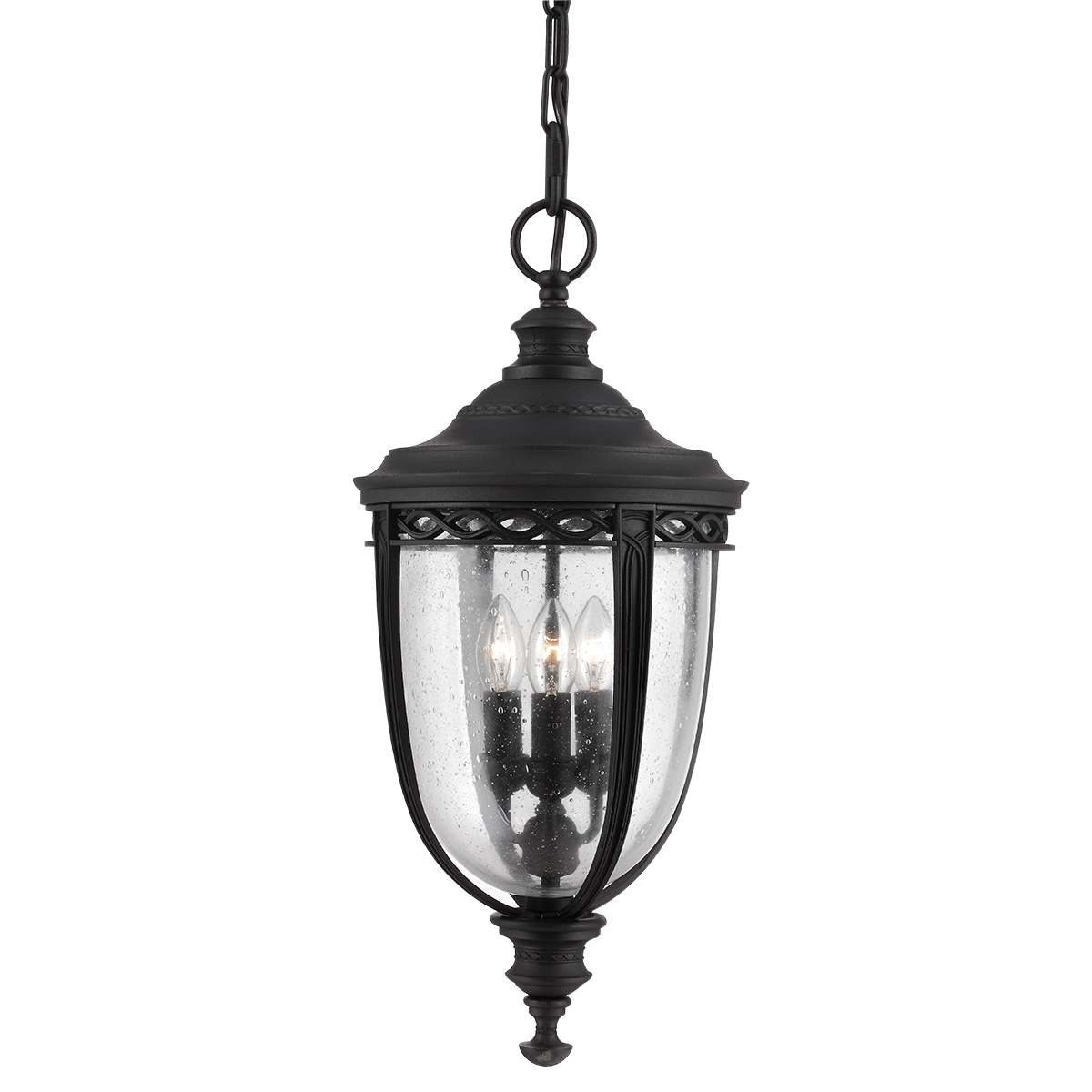 Elstead - FE-EB8-L-BLK - โคมไฟแขวนภายนอก English Bridle