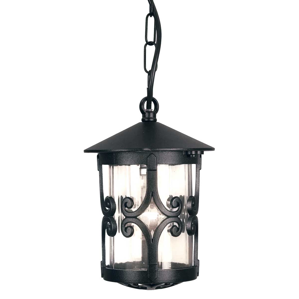 Elstead - BL13B-BLACK - โคมไฟแขวนสำหรับระเบียง Hereford 1 Light - สีดำ