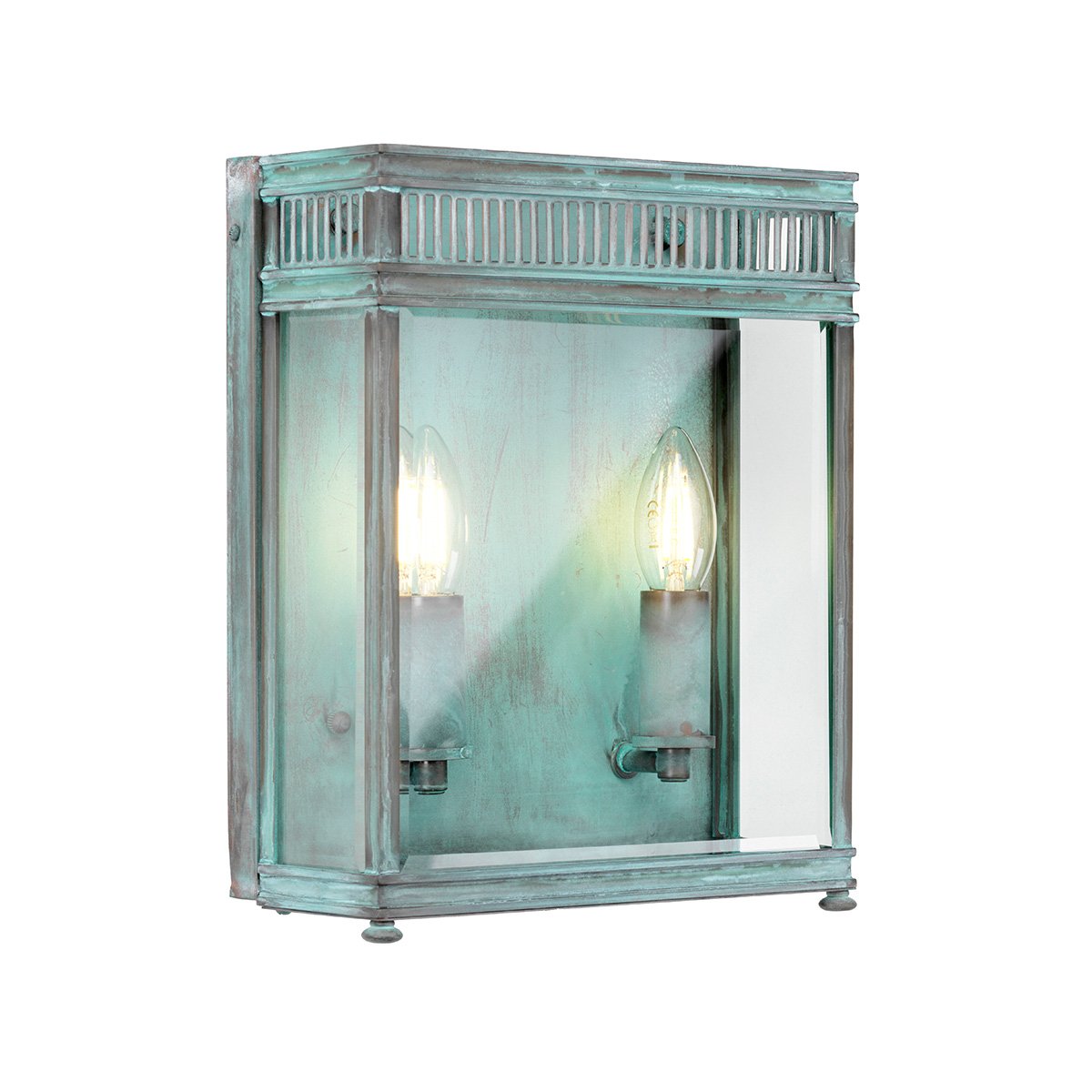 Elstead - HL7-M-VDG - Holborn 2 Light Medium โคมไฟติดผนังครึ่งโคม - Verdigris