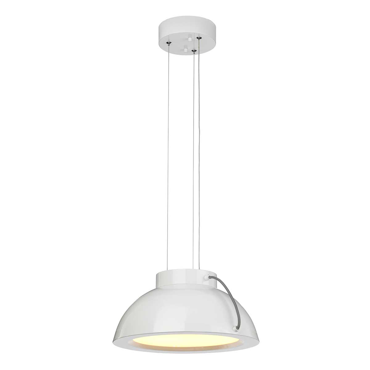 Elstead - EUROPA-P-B - Europa 1 Medium โคมไฟแขวน LED - สีขาวเคลือบเงา