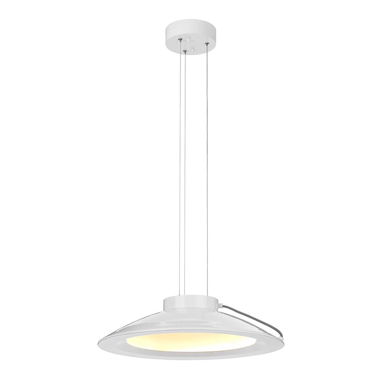 Elstead - EUROPA-P-C - Europa 1 Large โคมไฟแขวน LED - สีขาวเคลือบเงา