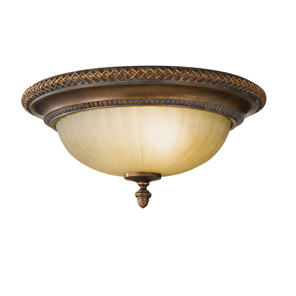Elstead - FE-KELHAM-HALL-F - Kelham Hall 2 Light Flush - Firenze Gold/British Bronze