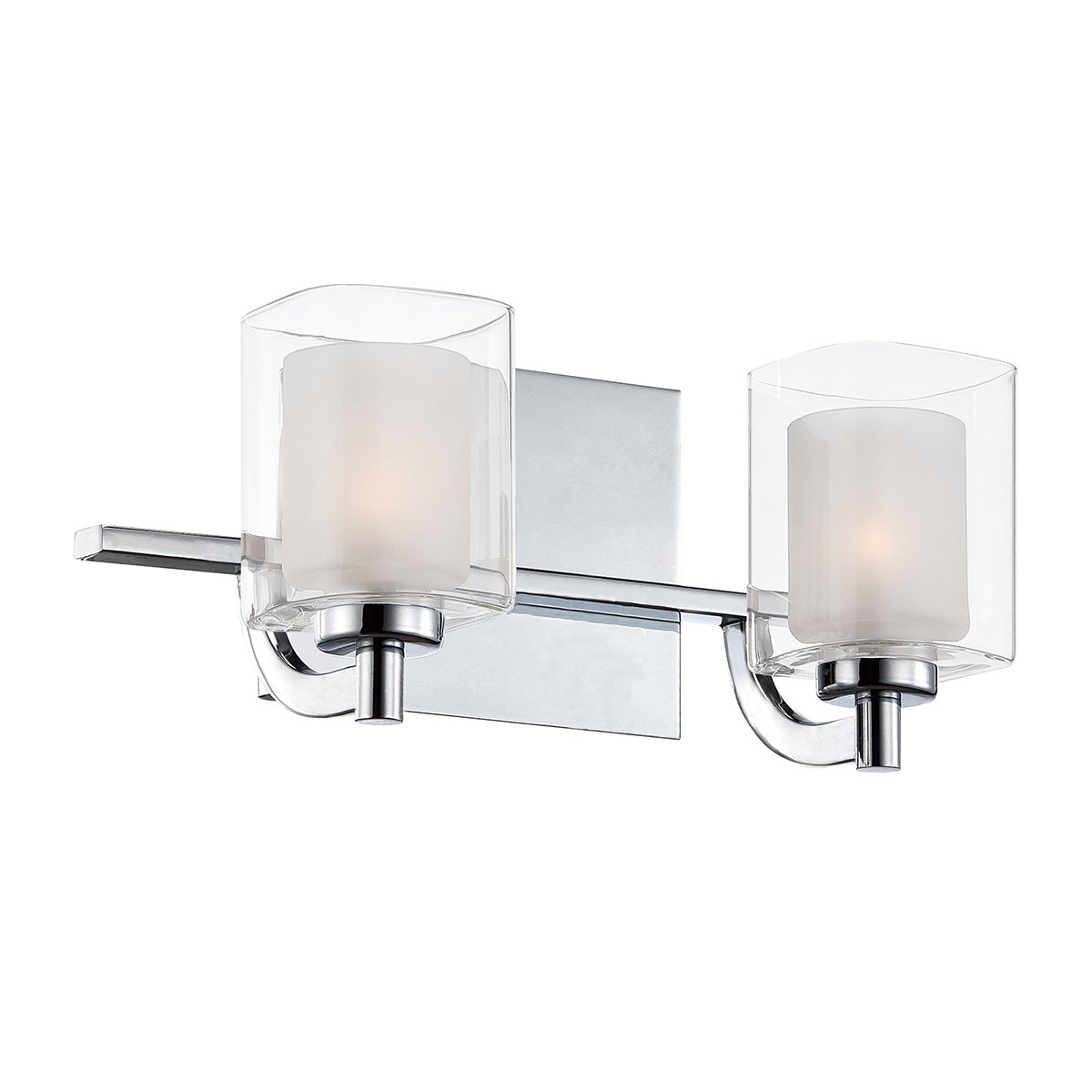 Elstead - QZ-KOLT2-PC-BATH - โคมไฟติดผนัง 2 ดวง Kolt - โครเมียมขัดเงา