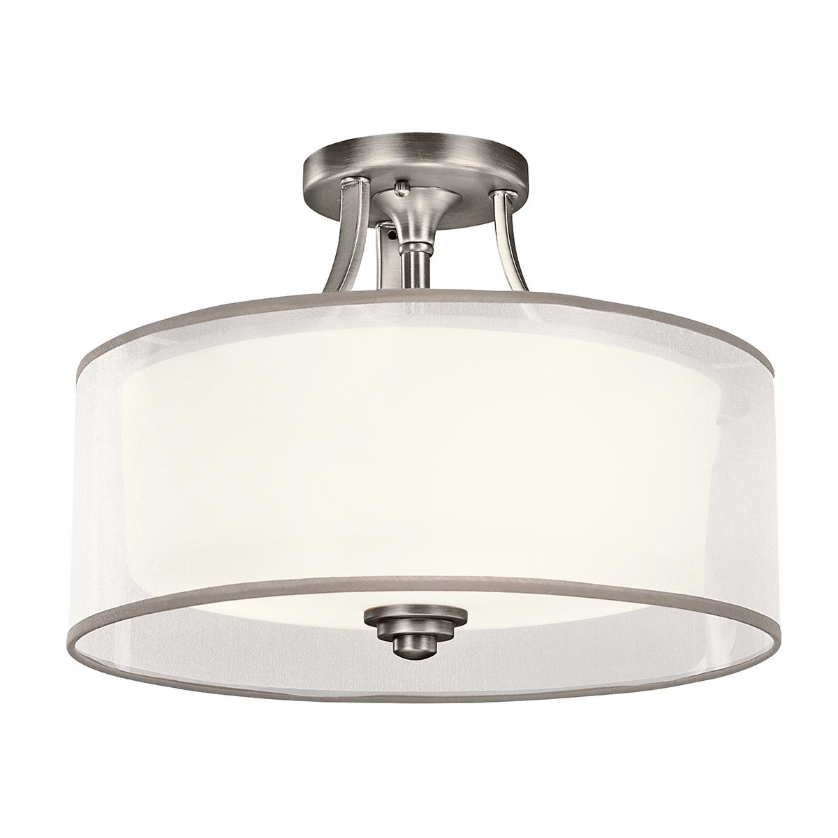 Elstead - KL-LACEY-SF-AP - Lacey 3 Light Small Semi-Flush - พิวเตอร์แอนทีค