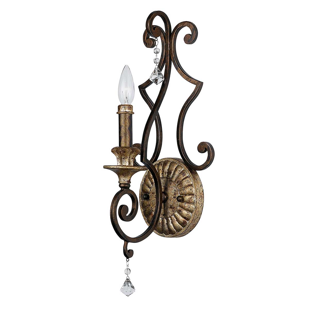 Elstead - QZ-MARQUETTE1 - Marquette 1 Light Wall Light - Heirloom