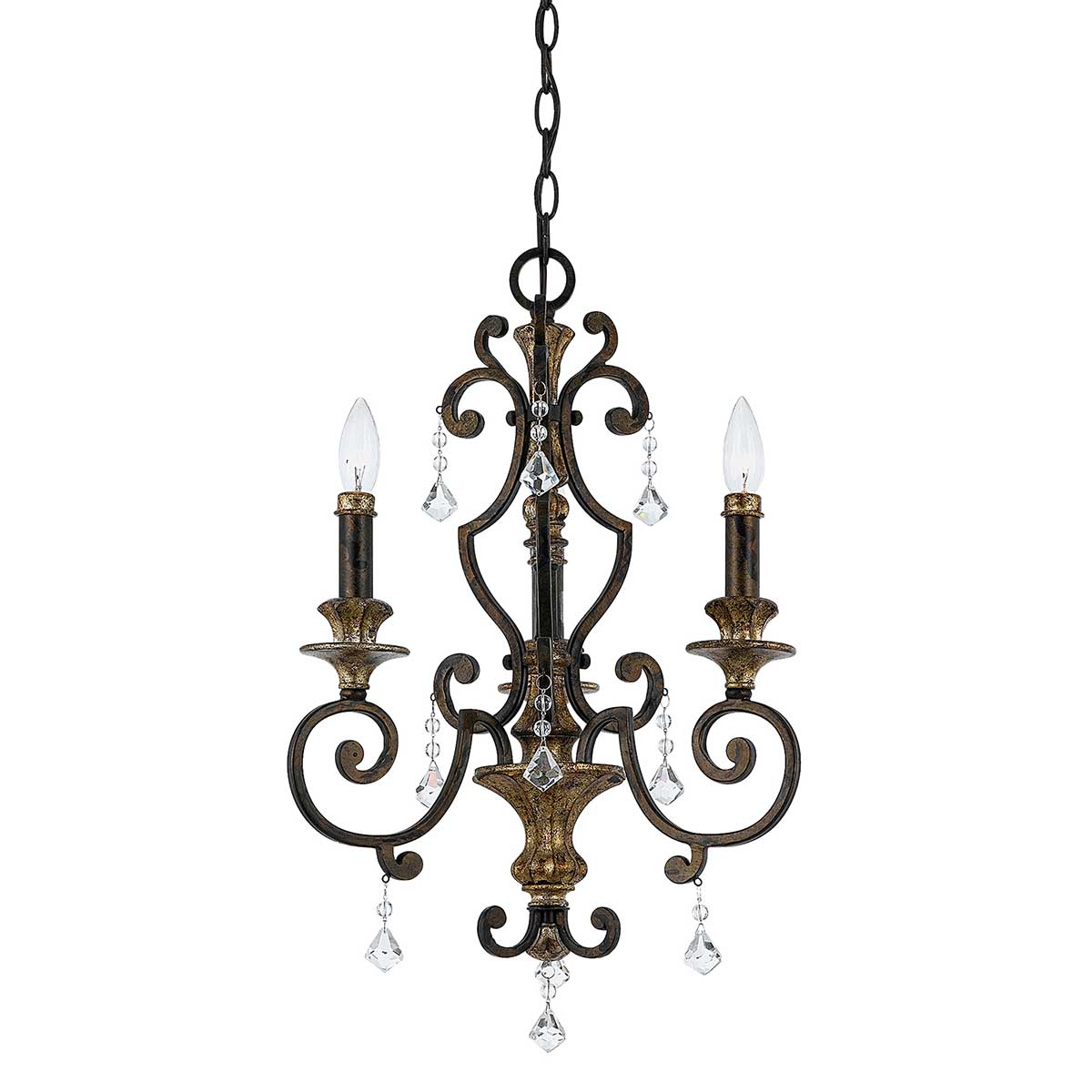 Elstead - QZ-MARQUETTE3 - Marquette 3 Light Chandelier - Heirloom