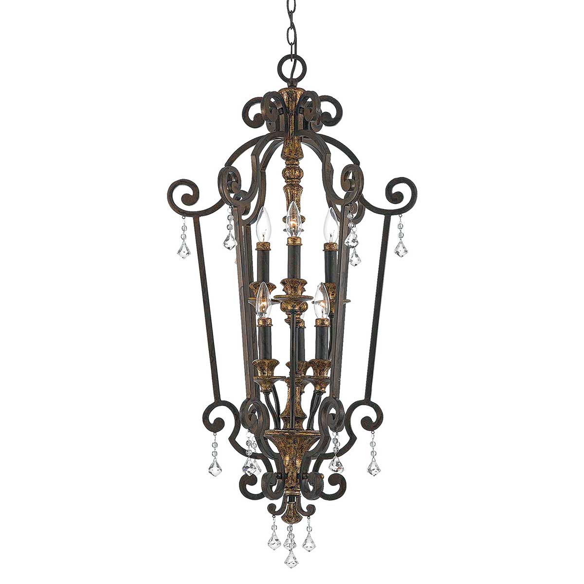 Elstead - QZ-MARQUETTE6-B - Marquette 6 Light Chandelier - Heirloom