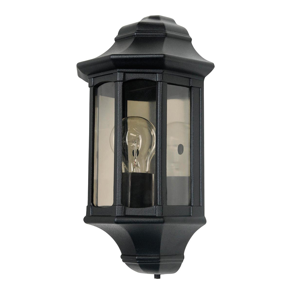 Elstead - GZH-NB7 - Newbury 1 Light Half Lantern - Black