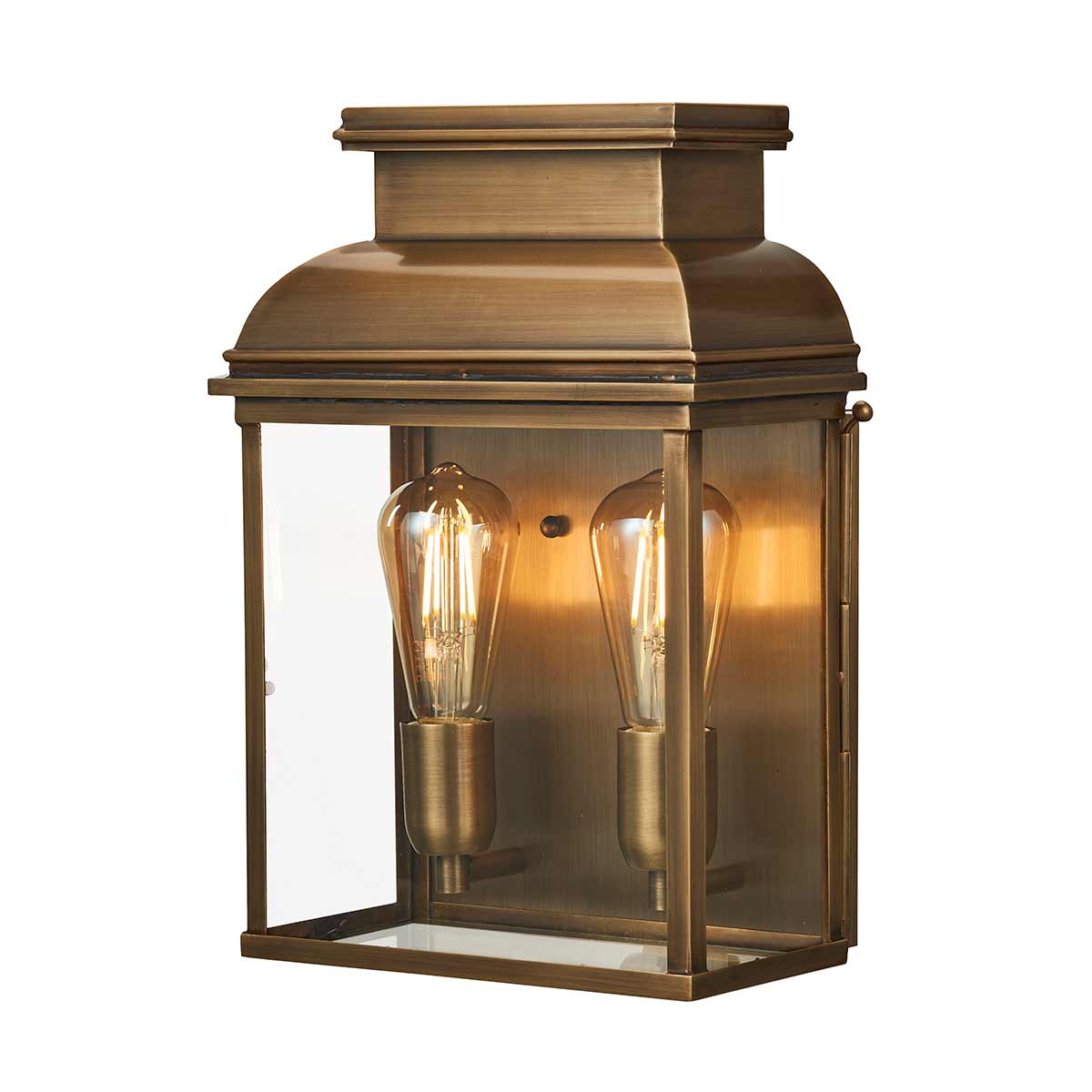 Elstead - OLD-BAILEY-L-BR - โคมไฟติดผนังขนาดใหญ่ Old Bailey 2 Light - ทองเหลืองรมเก่า