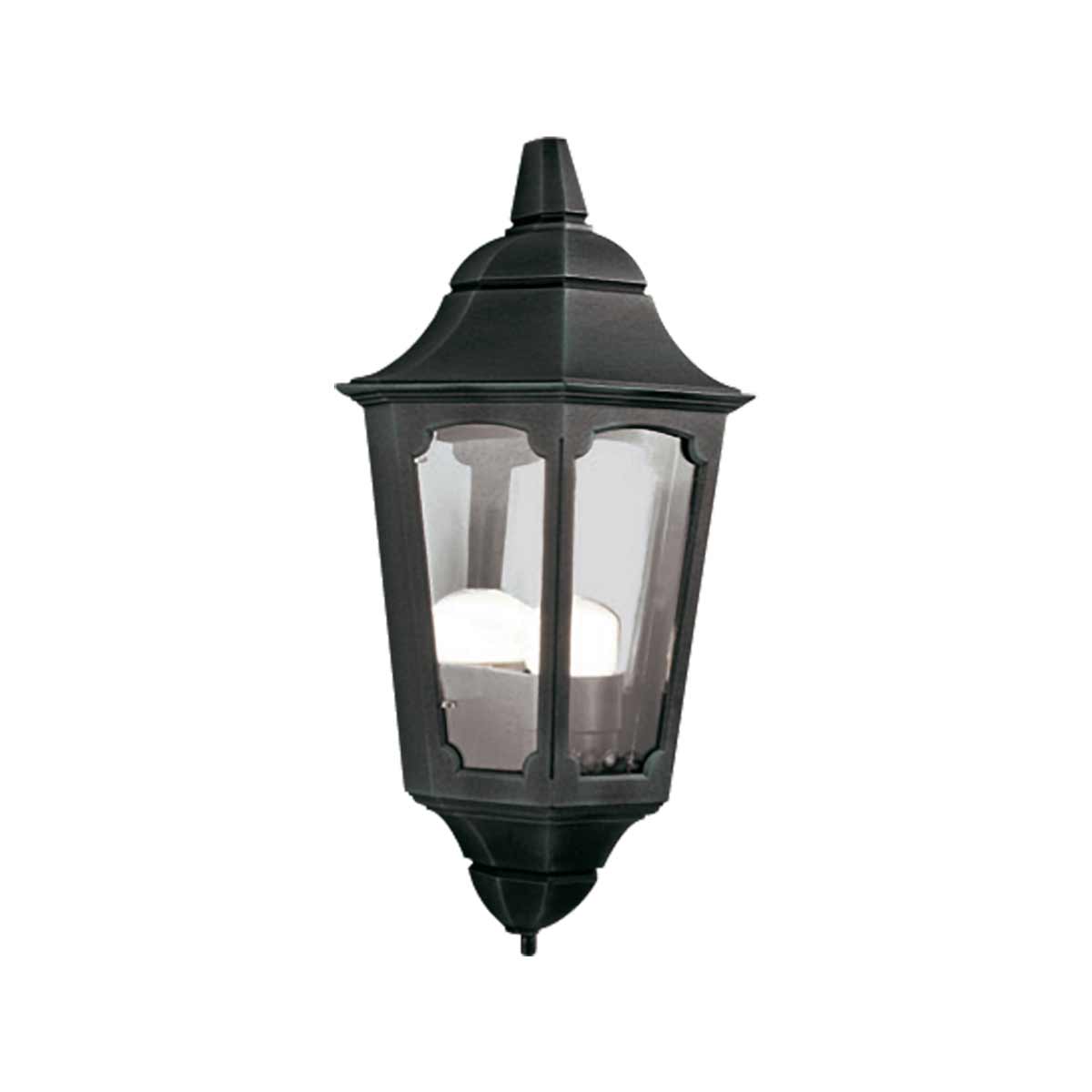 ElsteadParish 1 Light โคมไฟติดผนังครึ่งโคม - สีดำ