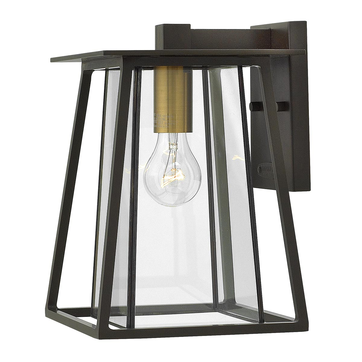 Elstead - HK-WALKER2-M - โคมไฟติดผนังกลางแจ้ง Walker 1 ดวง ขนาดกลาง - สี Buckeye Bronze พร้อม Heritage Brass