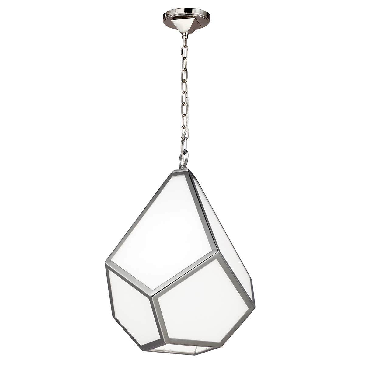 ElsteadDiamond โคมไฟแขวนขนาดกลาง 1 หลอด - นิกเกิลขัดเงา