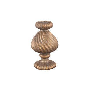 Diala Gold ที่วางเทียนซีเมนต์พร้อมลวดลายหมุนวน