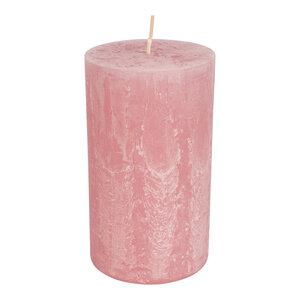 ใหม่ เทียนสไตล์ชนบท Rustikale สีชมพูแอนทีค ทรงเสา 150x100