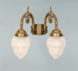 Wandleuchte Hohenzollern 2flammig von Berliner Messinglampen