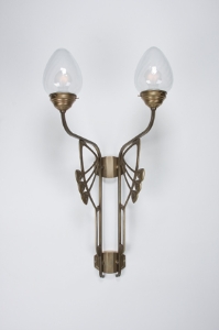 Wandleuchte Charlottenburg 2flammig von Berliner Messinglampen