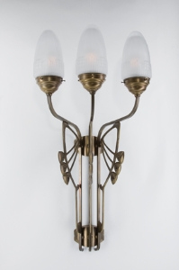 Wandleuchte Charlottenburg 3flammig von Berliner Messinglampen