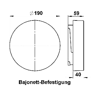 G 410, กระจกโอปอลผิวด้าน d = 190 mm