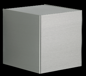 Wandstrahler Typ Nr. 2452 - 1-seitig - Edelstahl, Lichtaustritt breit von Albert Leuchten