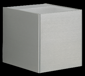 Wandstrahler Typ Nr. 2446 - 2-seitig - Edelstahl, Lichtaustritt breit/breit von Albert Leuchten