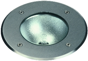 Bodeneinbaustrahler von Albert Leuchten Erdeinbaustrahler Typ Nr. 2172 - Edelstahlblende, für 1 x QT 14 - 60 W, G9 692172
