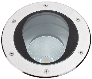 Bodeneinbaustrahler von Albert Leuchten Erdeinbaustrahler Typ Nr. 2422 - schwenkbar - Edelstahlblende, mit 1 x LED 16 W, 2240 lm 692422