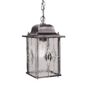 Wexford 1 Light Chain Lantern - Black/Silver von Elstead