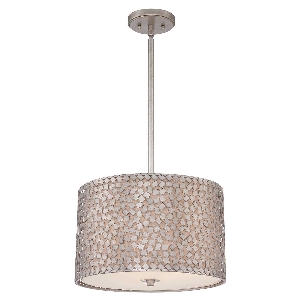 Confetti 3 Light Medium Pendelleuchte - Altsilber von Elstead