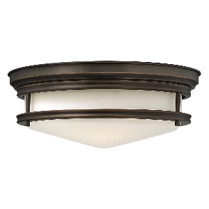 Hadley 3 Licht bündig - Öl gerieben Bronze von Elstead