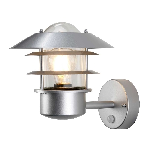 Helsingor 1 Licht PIR Wandlaterne - Silber von Elstead