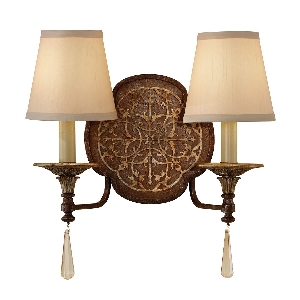 Marcella 2 โคมไฟติดผนัง - บรอนซ์สไตล์อังกฤษ/บรอนซ์ออกซิไดซ์ von Elstead