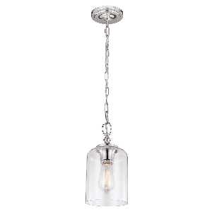 Elstead Artikel von Elstead Hounslow 1 Light Pendelleuchte Nickel poliert - Nickel poliert FE-HOUNSLOW-P-PN