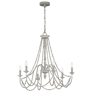 Maryville 6 Light Chandelier - Washed Grey von Elstead