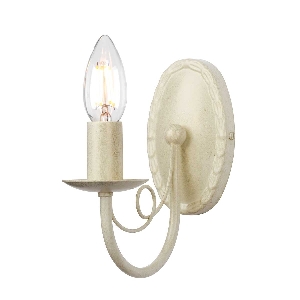 Minster โคมไฟติดผนัง 1 ดวง - สีงาช้าง/ พาทินาทอง von Elstead