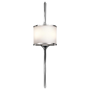 โคมไฟติดผนัง Mona 2 ดวง ขนาดใหญ่ - โครเมียมขัดเงา von Elstead