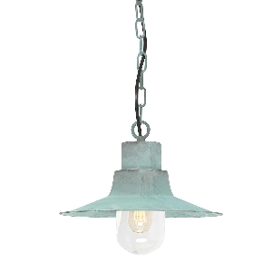 Sheldon 1 โคมไฟสาย Laterne - Verdigris von Elstead