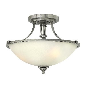 Elstead Deckenleuchten & Deckenlampen von Elstead Truman 3 Light Semi-Flush - Nickel antik HK-TRUMAN-SF