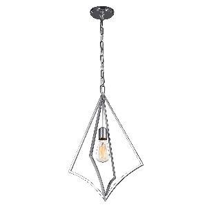 Nico 1 Light Medium Pendelleuchte - Chrom poliert von Elstead