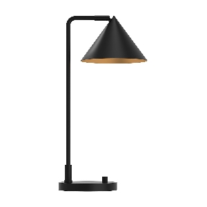 Alora Mood Remyck 1 lt Tischlampe - Mattschwarz von Elstead