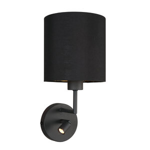 Wandleuchte Noor 1562ZW Schwarz von Steinhauer