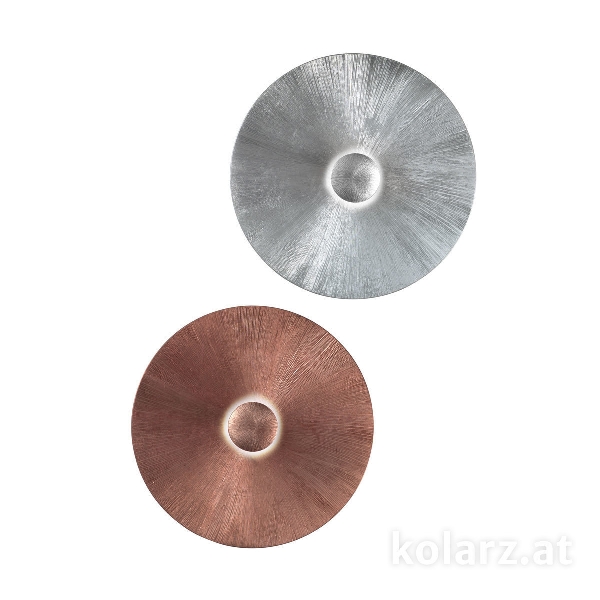 โคมไฟติดผนัง MOON, สีขาว, Sun ทองแดง D 54 ซม., ระยะยื่น 20 ซม., 1 ดวง, E27, 100 W der Firma KOLARZ-Austrolux Leuchten