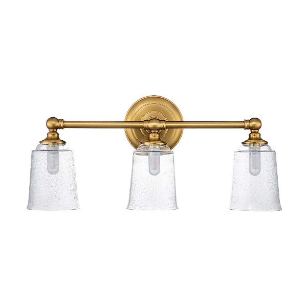 Huguenot Lake 3 Light Wandleuchte - Brüniertes Messing der Firma Elstead