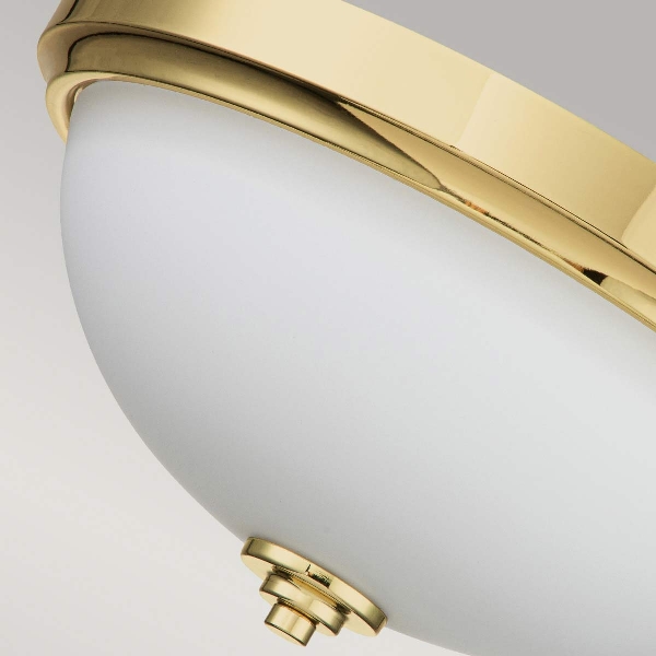 Malibu 2 Deckenleuchte - Messing poliert der Firma Elstead