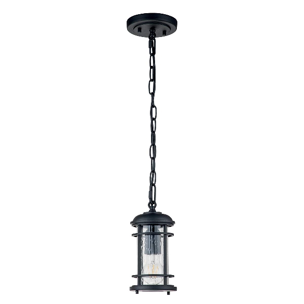 Lighthouse 1 Light Small Chain Lantern - Textured Black der Firma Elstead