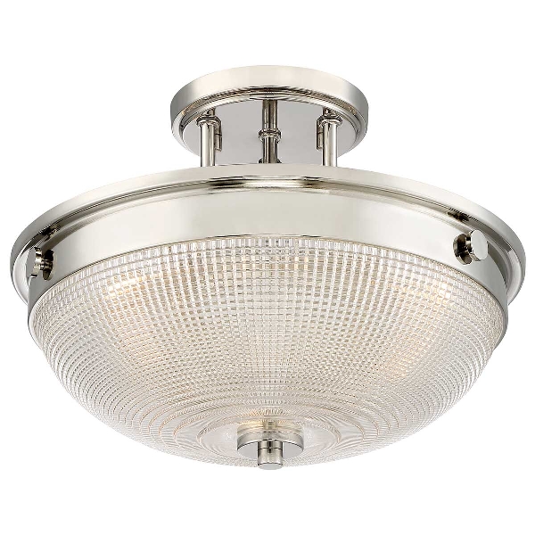 Mantle 2 Light Semi-Flush - สีเงิน Imperial der Firma Elstead