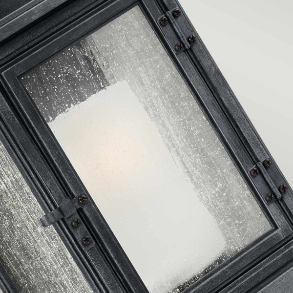 Shepherd 1 Light Extra Large Wandlaterne - Dunkel verwittertes Zink der Firma Elstead