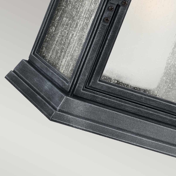 Shepherd 1 Light Extra Large Wandlaterne - Dunkel verwittertes Zink der Firma Elstead